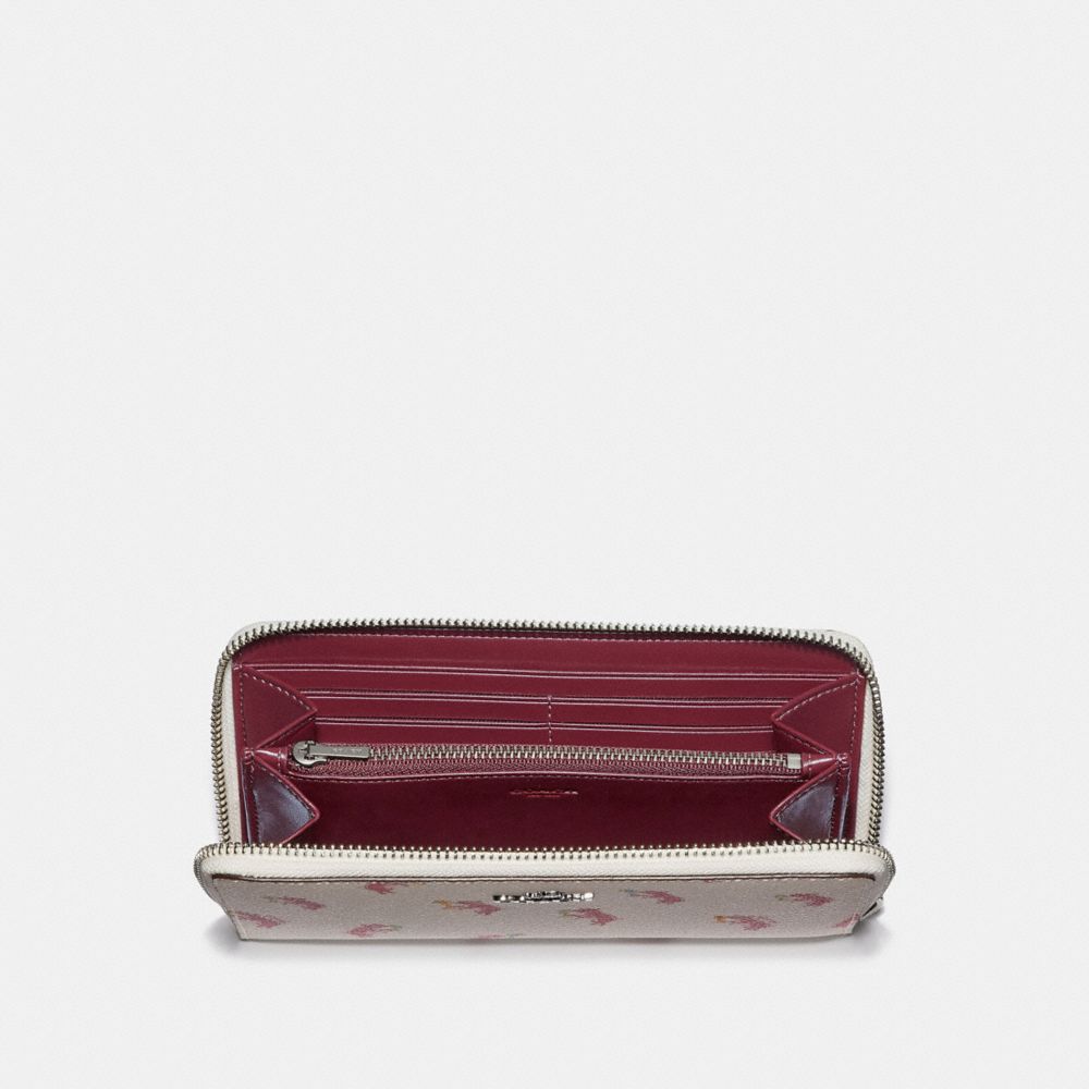 COACH® Outlet | Accordion Zip Wallet With Party Pig Print