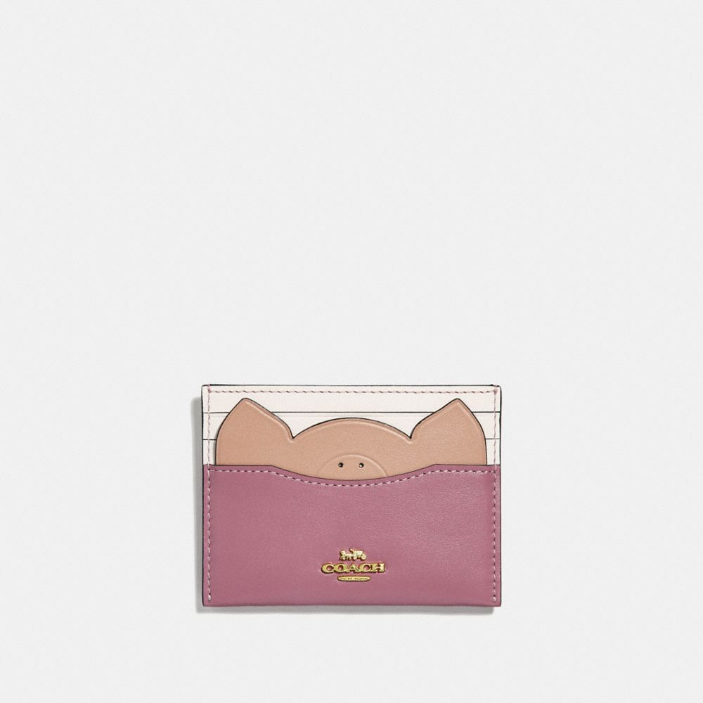 COACH Card Case With Pig COACH