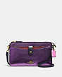 COACH®,NOA POP-UP MESSENGER IN COLORBLOCK,Pebble Leather,Mini,Brass/Multi,Front View
