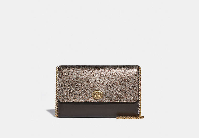 COACH®,Cuir,Or/Platine,Front View