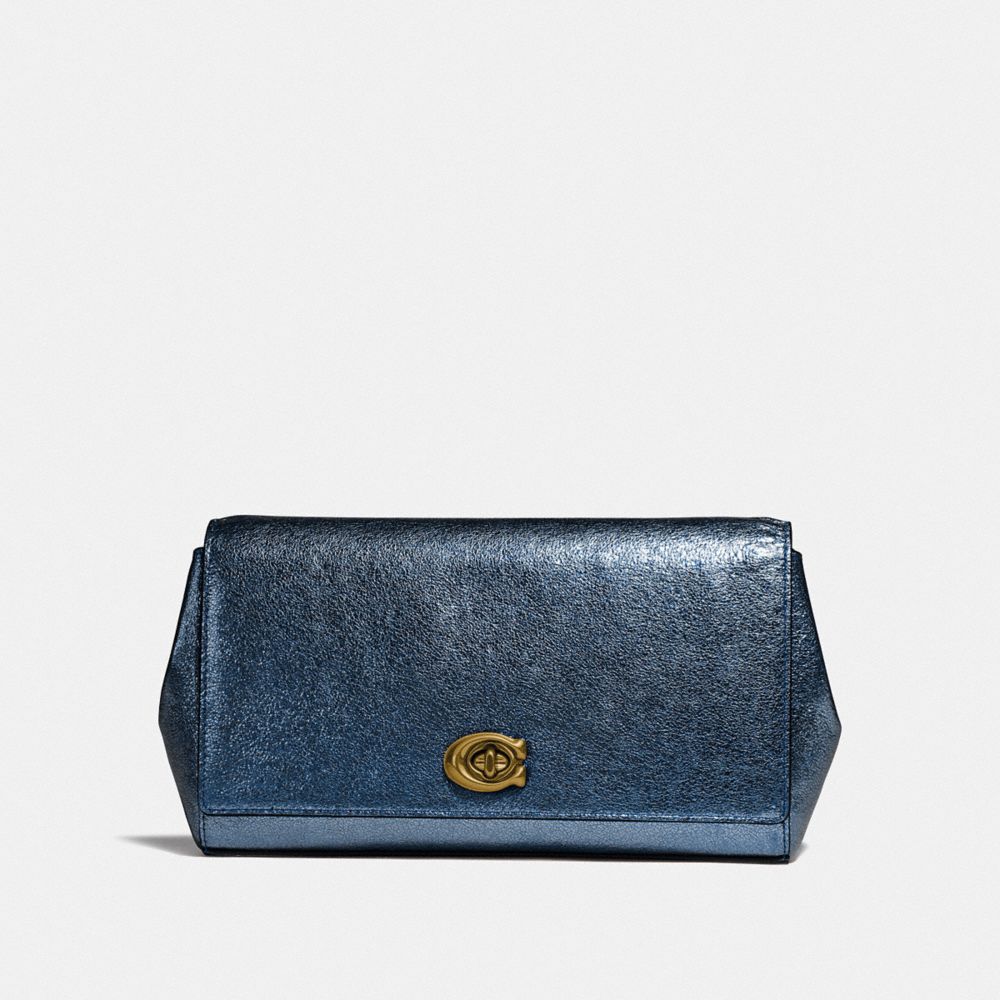 COACH®,Alexa Turnlock Clutch,,Front View