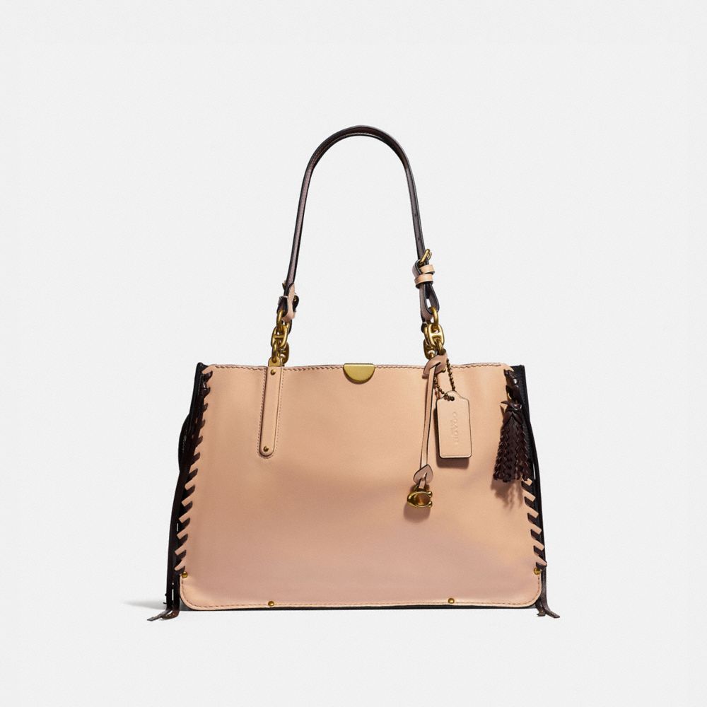 COACH®,DREAMER TOTE 36,Leather,Large,Brass/Nude Pink,Front View