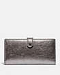 COACH®,SLIM TRIFOLD WALLET,Leather,Pewter/Metallic Graphite,Front View