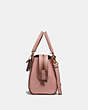 COACH®,SELENA BOND BAG,Leather,Large,Gold/PEONY,Angle View