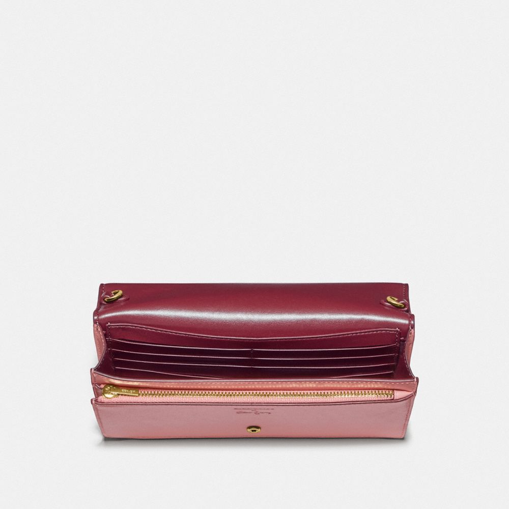 COACH Selena Hayden Foldover Crossbody Clutch In Colorblock