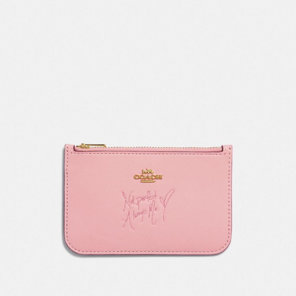 Zip card discount case in colorblock