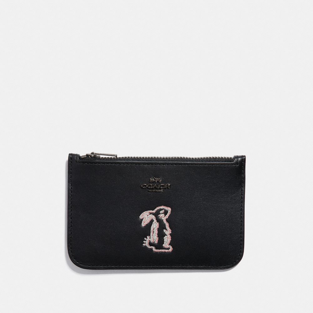 COACH COACH Selena Zip Card Case With Bunny