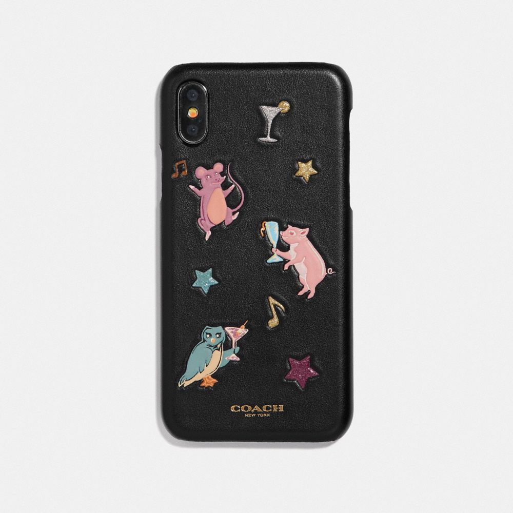 スマホアクセサリーCOACH iPhone X/XS ケース パーティーアニマル 