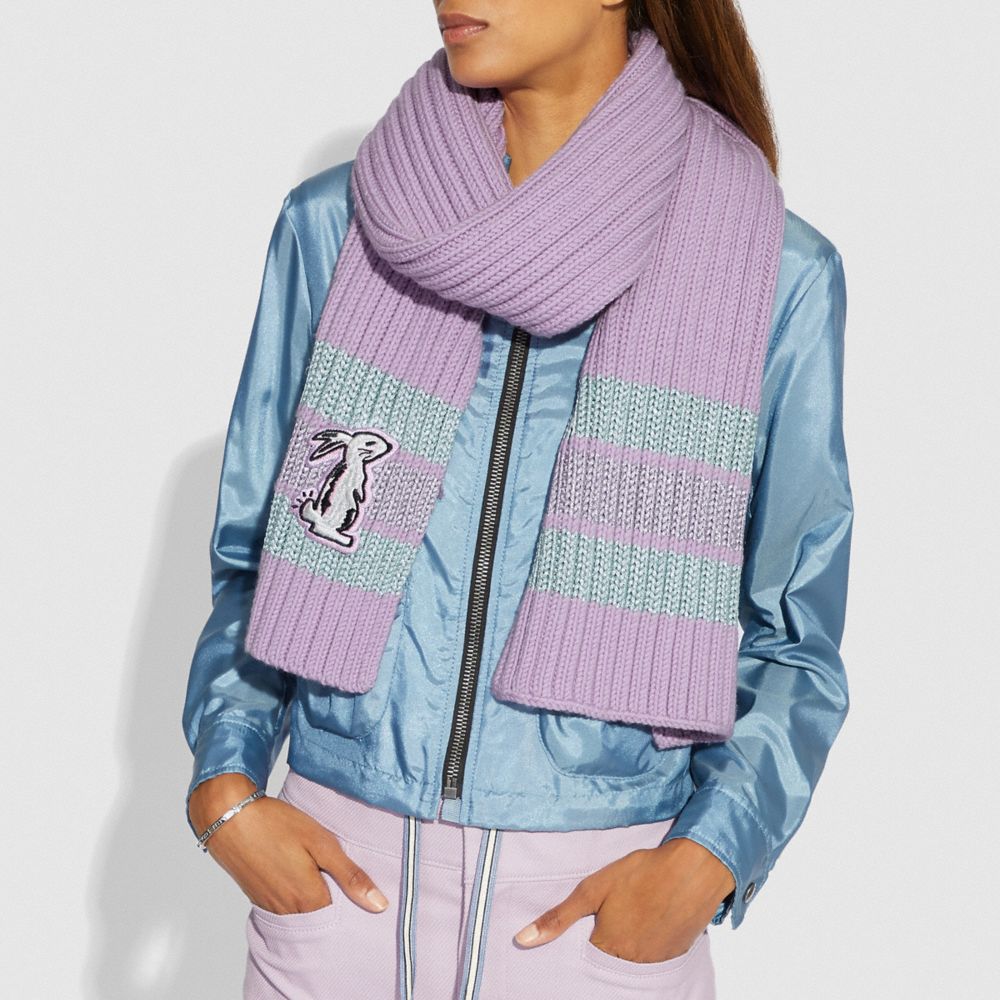 Selena Knit Scarf With Bunny