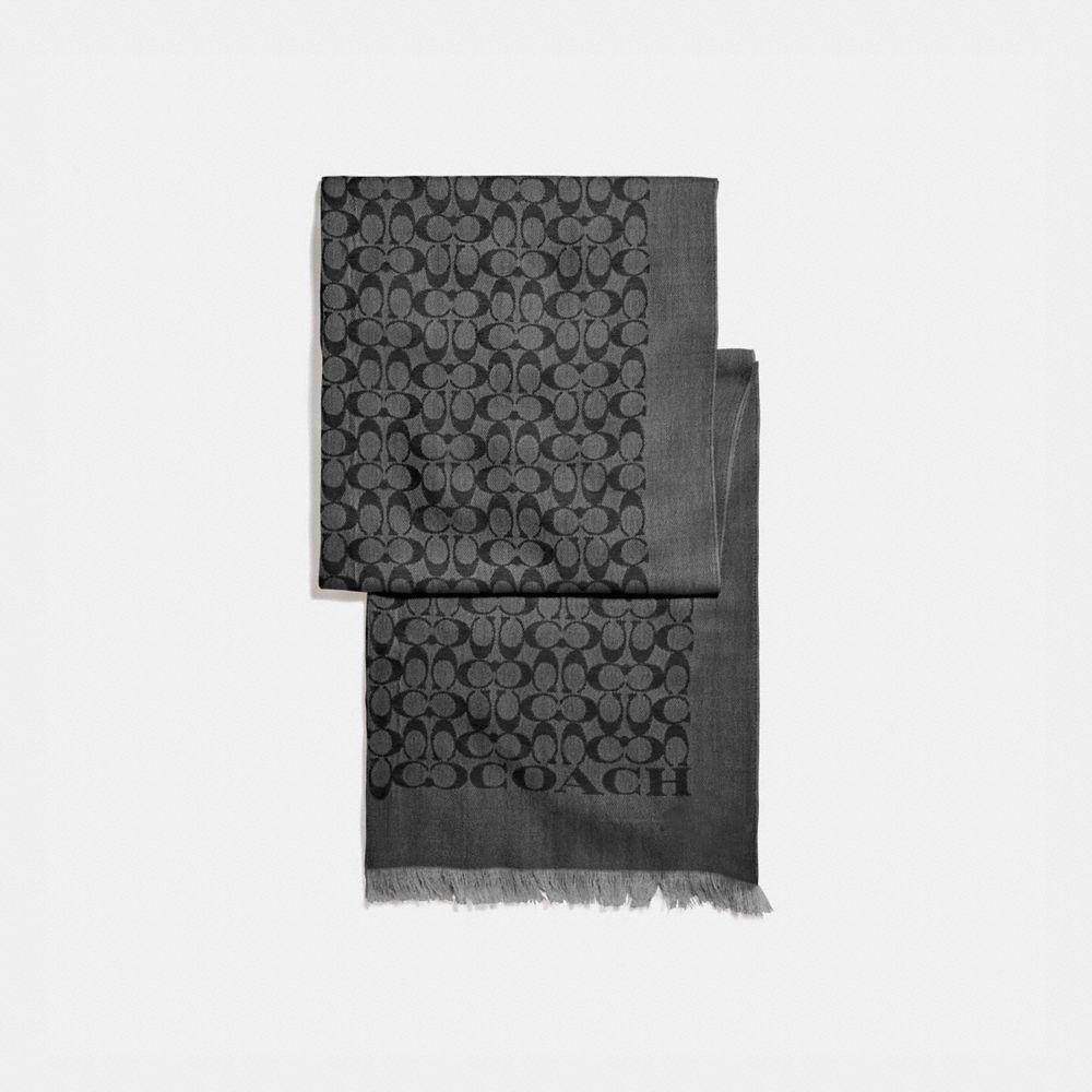 COACH®,Signature Stole,,Front View