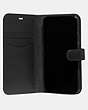 COACH®,IPHONE X/XS FOLIO,Leather,Black,Inside View,Top View