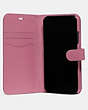 COACH®,IPHONE X/XS FOLIO,Leather,Rose,Inside View,Top View