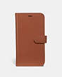 COACH®,IPHONE X/XS FOLIO,Leather,Saddle,Front View