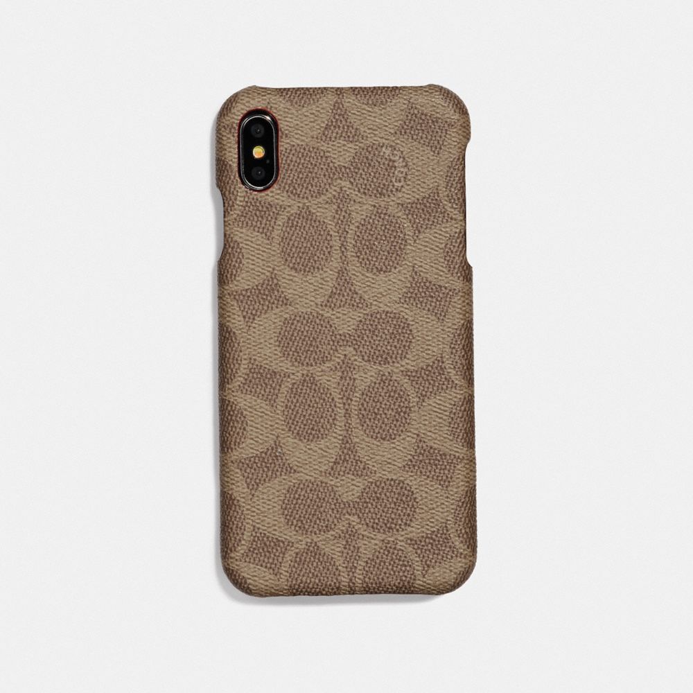 COACH®: Iphone Xr Case In Signature Canvas