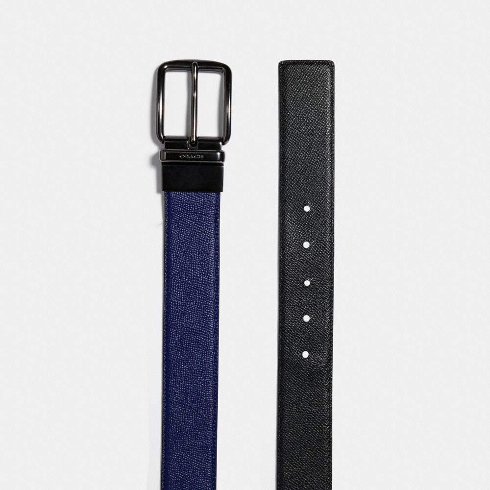 COACH®,Harness Buckle Cut To Size Reversible Belt, 38 Mm,,Angle View