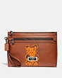 COACH®,ACADEMY POUCH,Leather,Vandal Gummy Coach Edition,Front View