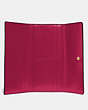 COACH®,SOFT TRIFOLD WALLET,Leather,Gold/Bright Cherry,Inside View,Top View