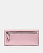 COACH®,SOFT TRIFOLD WALLET,Leather,Pewter/Aurora,Back View