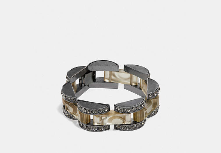 Cut Glass Link Bracelet