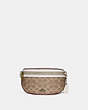 COACH®,BELT BAG IN SIGNATURE CANVAS,pvc,Mini,Brass/Tan/Chalk,Front View