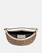 COACH®,BELT BAG IN SIGNATURE CANVAS,pvc,Mini,Brass/Tan/Chalk,Inside View,Top View