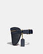 COACH®,BELT BAG IN SIGNATURE CANVAS,pvc,Mini,Charcoal/Midnight Navy/Gold,Angle View