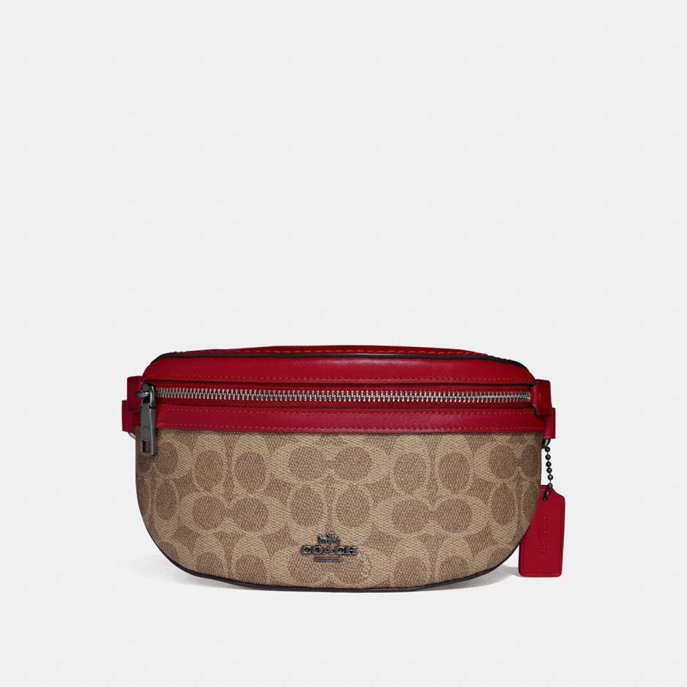 COACH Charter Printed Coated Canvas/Refined Calfskin Leather Belt Bag