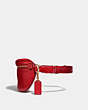 COACH®,BELT BAG,Refined Pebble Leather,Mini,Gold/Jasper,Angle View