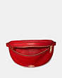 COACH®,BELT BAG,Leather,Mini,Gold/Jasper,Inside View,Top View