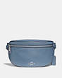 COACH®,BELT BAG,Leather,Mini,Silver/Slate,Front View