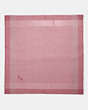 COACH®,METALLIC WINDOWPANE CHALLIS,Modal Blend,True Pink,Front View