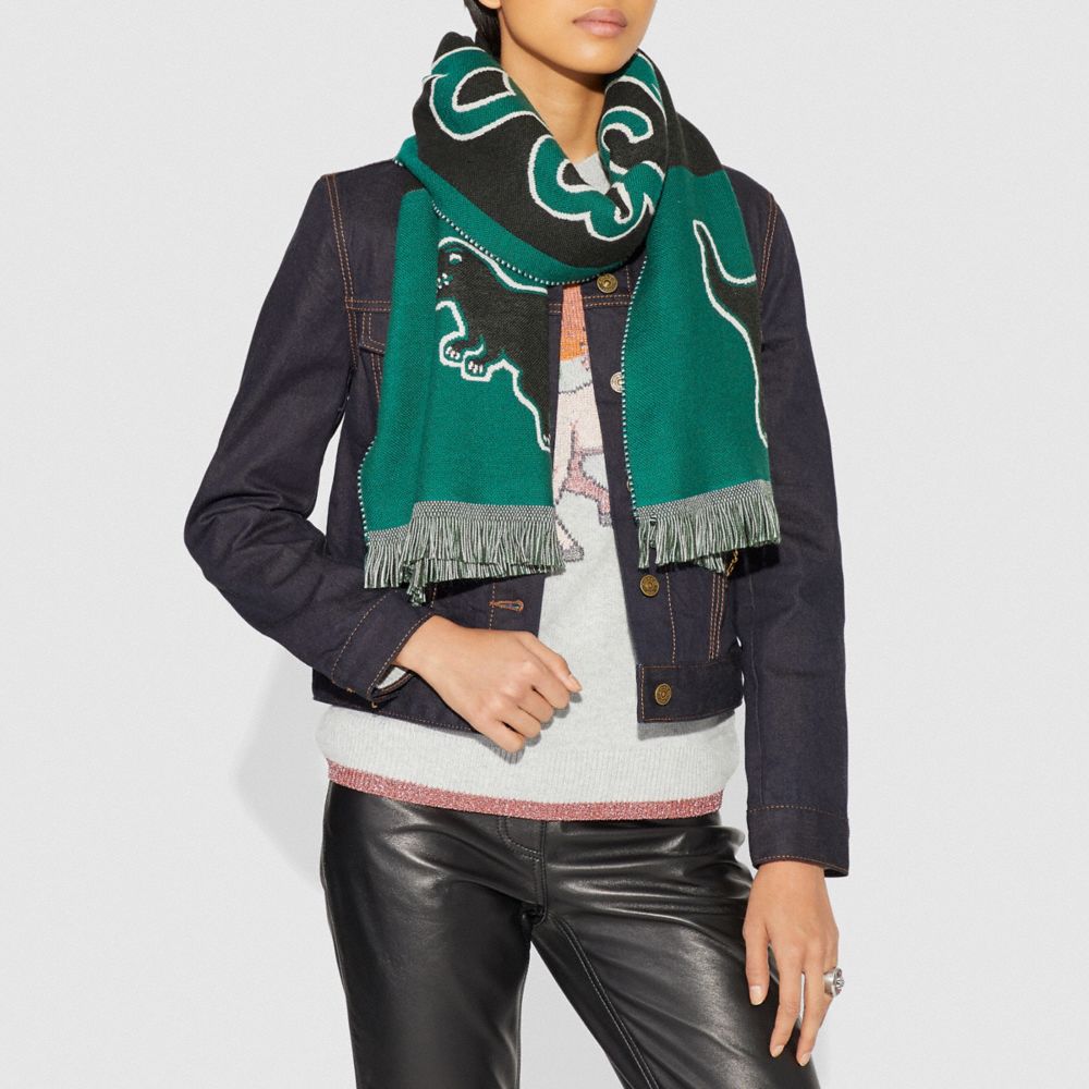 COACH®,Coach Sport Scarf,,Angle View