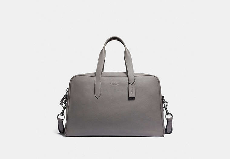 COACH®,METROPOLITAN SOFT CARRYALL,Pebbled Leather,X-Large,Gunmetal/Heather Grey,Front View