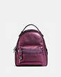 COACH®,CAMPUS BACKPACK 23,Leather,Medium,Gunmetal/Metallic Berry,Front View