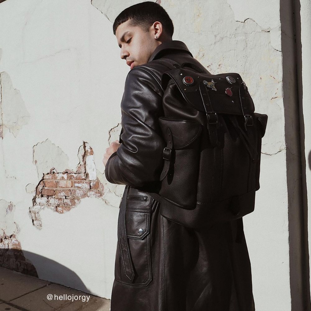 COACH®,Hitch Backpack With Horse And Carriage Print,,Group View
