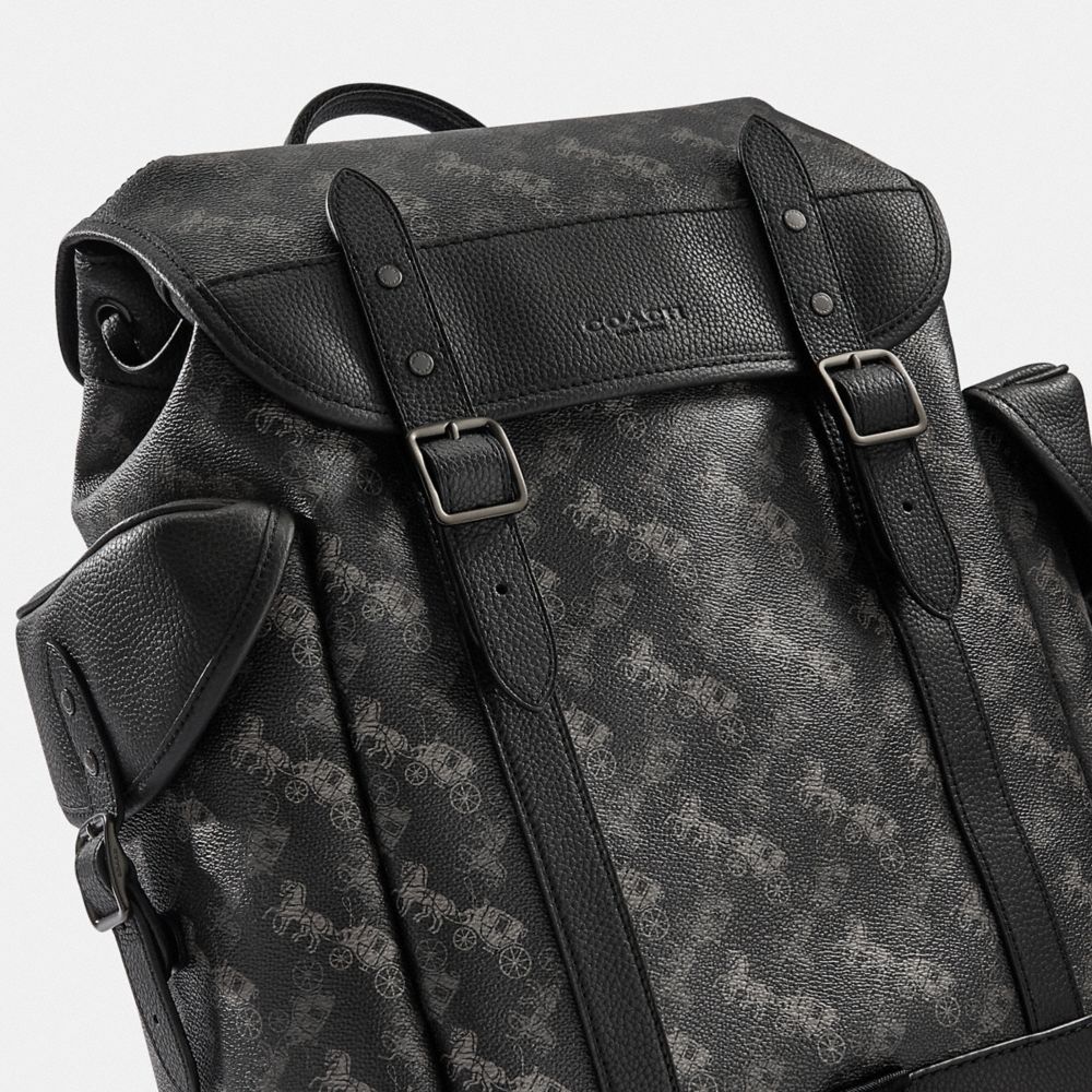 COACH®,Hitch Backpack With Horse And Carriage Print,,Closer View