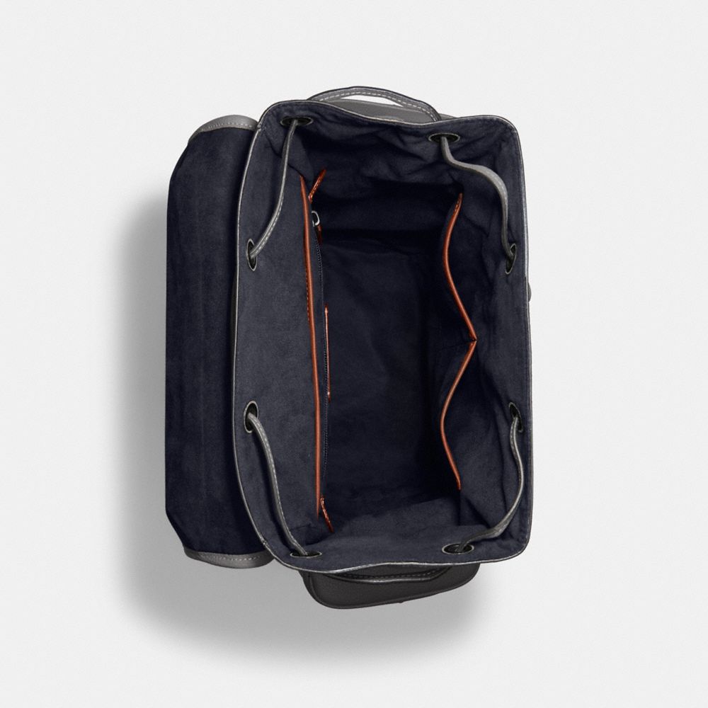 COACH®,QA_AUTO_HITCH BACKPACK IN COATED CANVAS,,Inside View,Top View