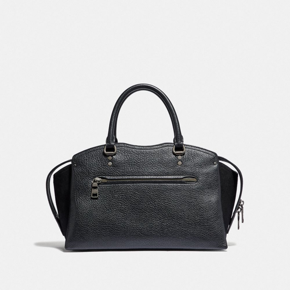 Coach drew zip leather on sale satchel