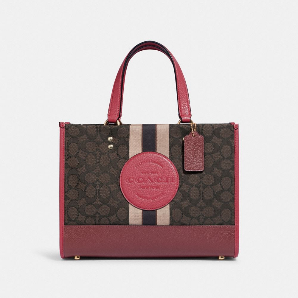 COACH Dempsey Carryall Bag In Signature Jacquard With Stripe And Coach Patch