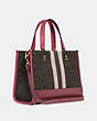 Dempsey Carryall Bag In Signature Jacquard With Stripe And Coach Patch