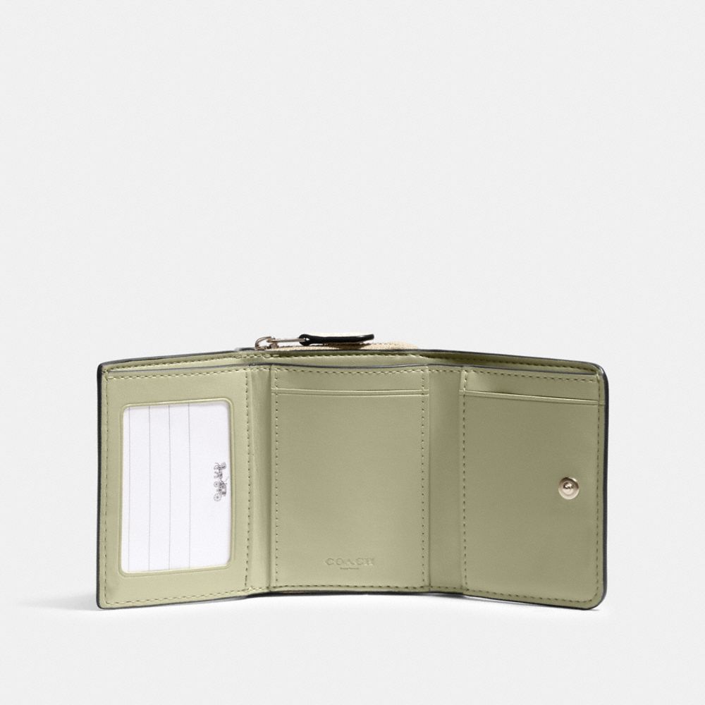 COACH® Outlet | Small Trifold Wallet In Signature Canvas