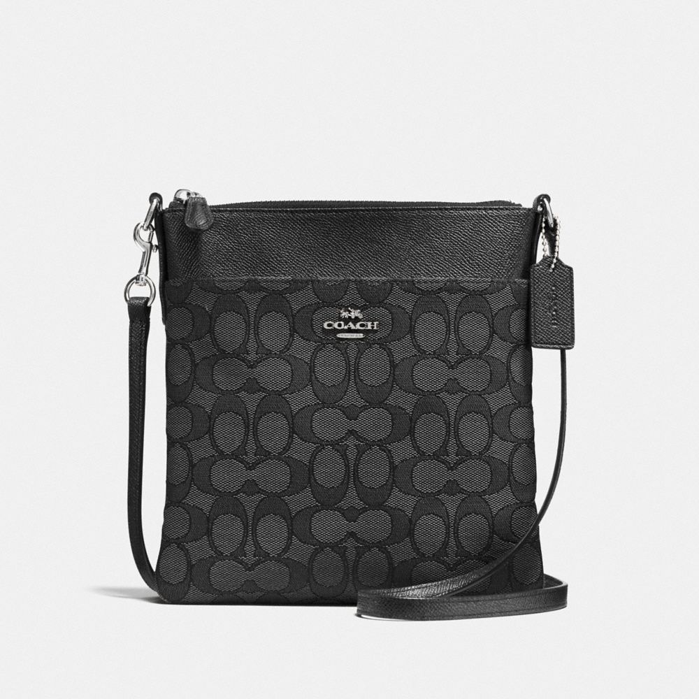 Coach zip file crossbody hot sale