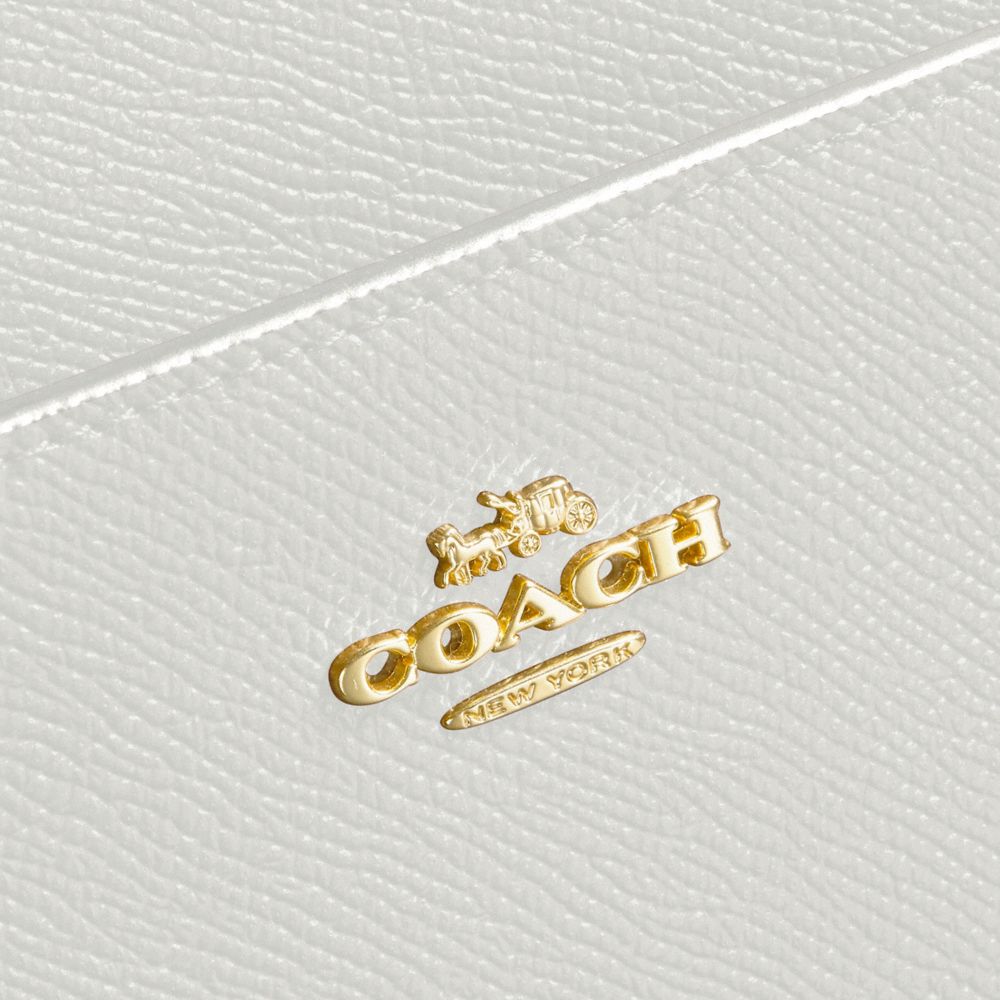 COACH®,Kitt Messenger Crossbody,Leather,Crossbody,Logo,Metal,Gold Metal,Casual,,Closer View