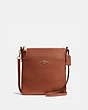 COACH®,KITT MESSENGER CROSSBODY,Crossgrain Leather,Small,Gold/1941 Saddle,Front View