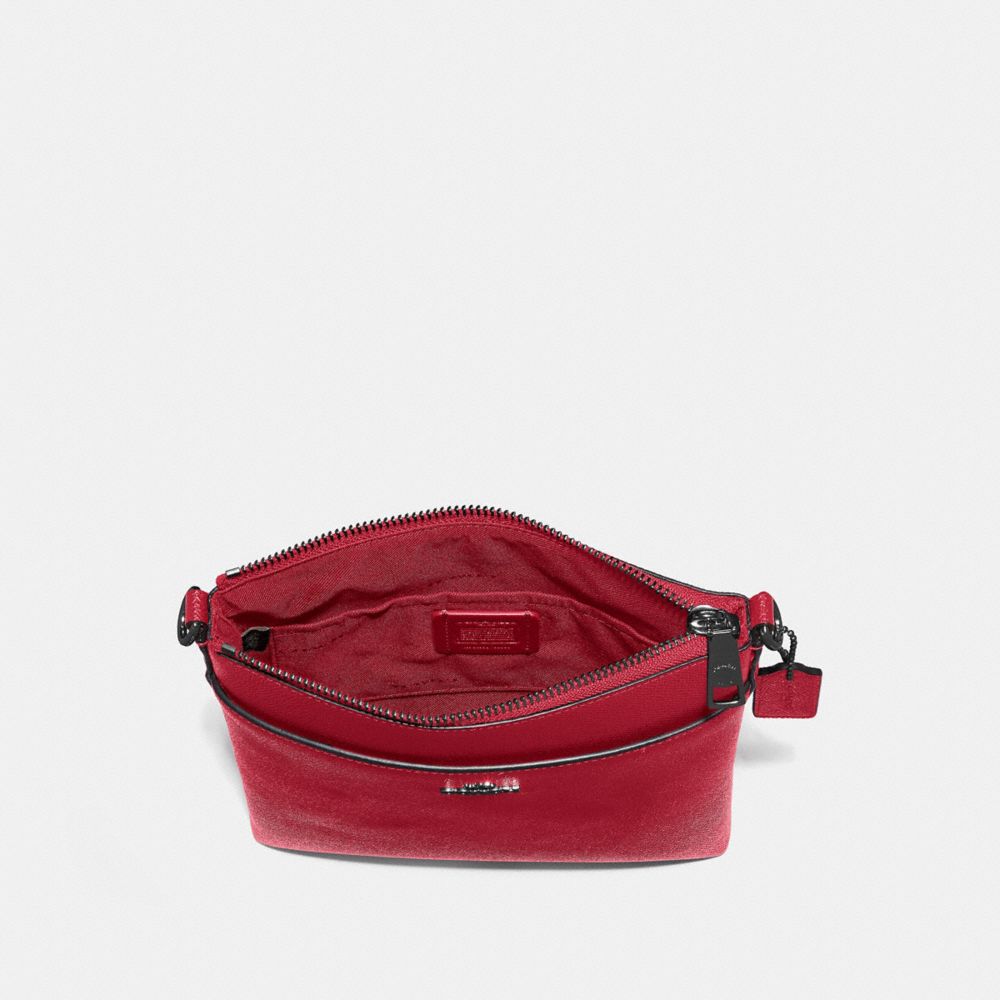 COACH®,Kitt Messenger Crossbody,Leather,Pouch,Crossbody,Logo,Gold Metal,Casual,,Inside View,Top View