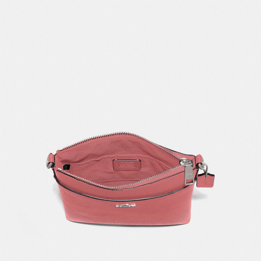 COACH®,Kitt Messenger Crossbody,Leather,Pouch,Crossbody,Logo,Gold Metal,Casual,,Inside View,Top View