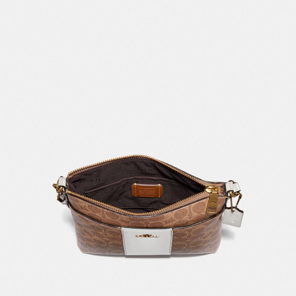 COACH®,Kitt Messenger Crossbody In Colorblock Signature Canvas,,Inside View,Top View