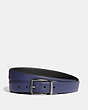 COACH®,HARNESS BUCKLE CUT-TO-SIZE REVERSIBLE BELT, 30MM,Leather,CADET/BLACK,Front View