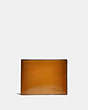 COACH®,SLIM BILLFOLD WALLET,Leather,AMBER,Front View