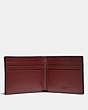 COACH®,SLIM BILLFOLD WALLET,Leather,RED CURRANT,Inside View,Top View
